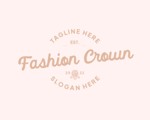 Feminine Retro Fashion logo design