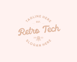 Feminine Retro Fashion logo design