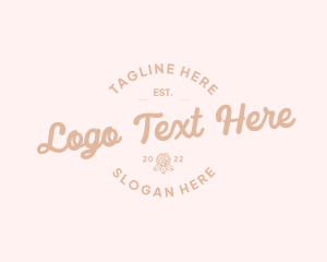 Feminine Retro Fashion Logo