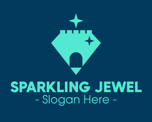 Castle Diamond Jewel logo design