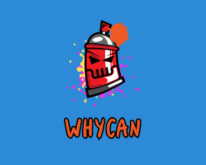 Angry Spray Can  Logo