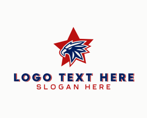 Politician - Star American Eagle logo design