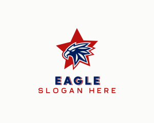 Star American Eagle logo design