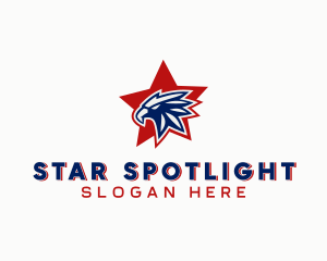 Star American Eagle logo design