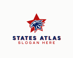 Star American Eagle logo design