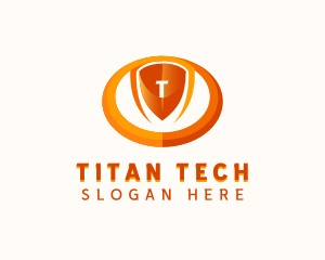 Cybersecurity Tech Shield logo design