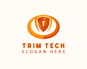 Cybersecurity Tech Shield logo design