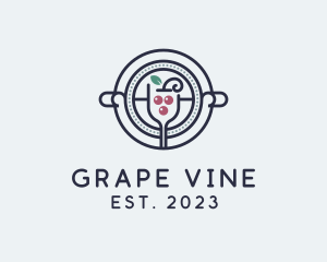 Grape - Grape Wine Mocktail logo design