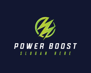 Charger - Bolt Power Voltage logo design