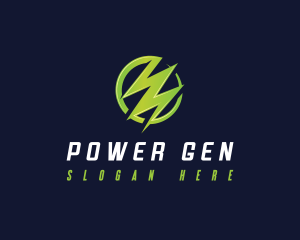 Bolt Power Voltage logo design