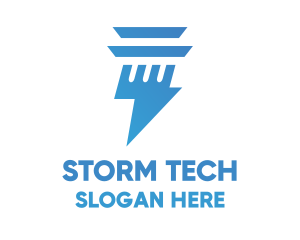Storm - Thunder Pillar logo design