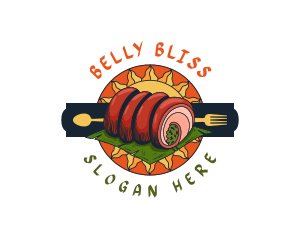 Pinoy Lechon Pork Belly logo design