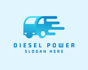 Diesel - Haulage Transport Truck logo design