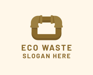 Waste - Brown Plumbing Pipe logo design