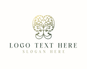 Maple Tree - Eco Botanical Tree logo design