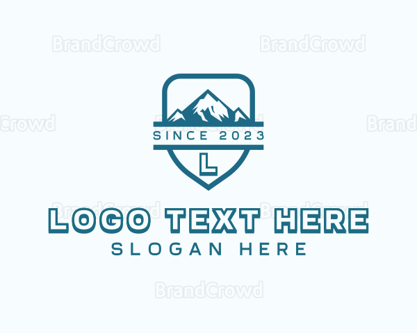 Mountain Climbing Adventure Logo