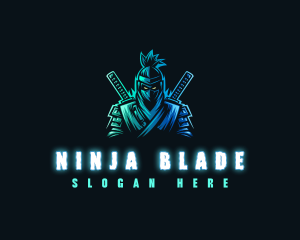 Ninja Samurai Gaming logo design