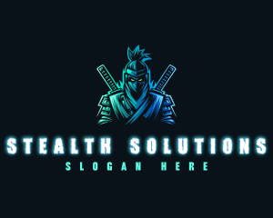 Stealth - Ninja Samurai Gaming logo design