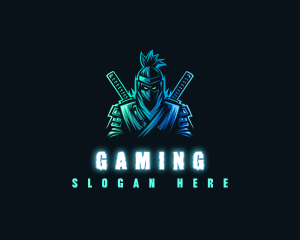 Ninja Samurai Gaming logo design