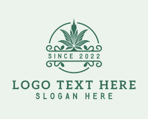Natural - Marijuana Nature Drug logo design