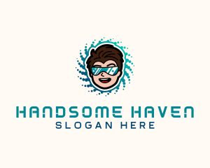 Handsome Guy Sunglasses logo design