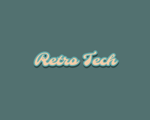 Groovy Retro Pop logo design