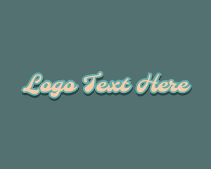 Groovy Retro Pop Logo