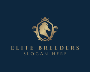 Breeding - Royal Shield Horse logo design