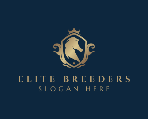 Royal Shield Horse logo design