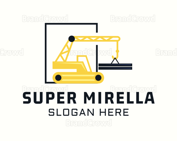 Industrial Construction Crane Logo