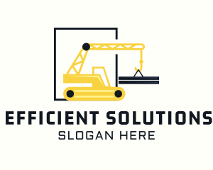 Industrial Construction Crane logo design