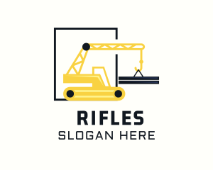 Construction - Industrial Construction Crane logo design