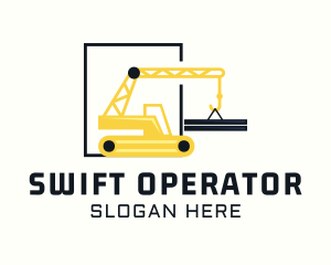 Industrial Construction Crane logo design