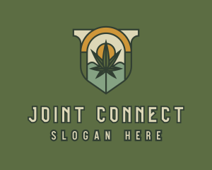 Joint - Hipster Boho Marijuana logo design