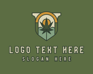 Store - Hipster Boho Marijuana logo design
