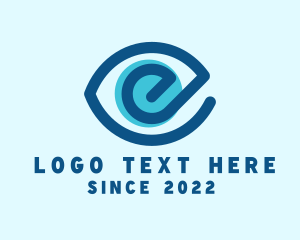 Iris - Eye Clinic Letter E logo design