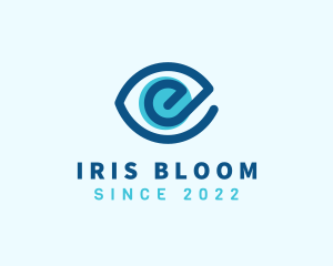Iris - Eye Clinic Letter E logo design