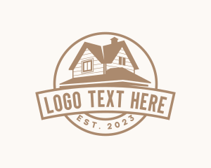 Residential - House Roof Real Estate logo design