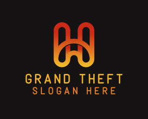 Startup - Gradient Generic Letter H logo design