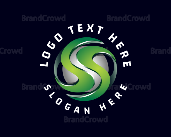 Creative Software 3D Letter S Logo