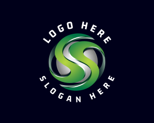 Creative Software 3D Letter S Logo