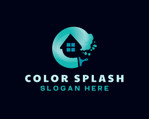 Real Estate Paint Renovation logo design