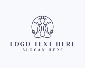 Therapeutic - Holistic Yoga Meditation logo design