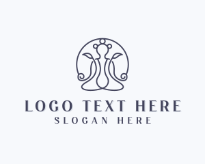 Peace - Holistic Yoga Meditation logo design