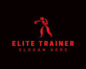 Boxing Athletic Fitness logo design