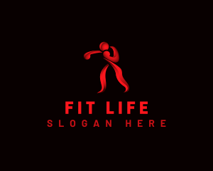 Boxing Athletic Fitness logo design