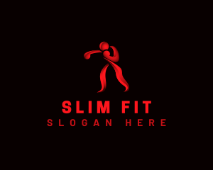 Boxing Athletic Fitness logo design