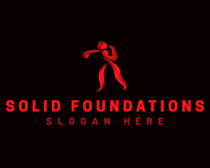 Slam Dunk - Boxing Athletic Fitness logo design