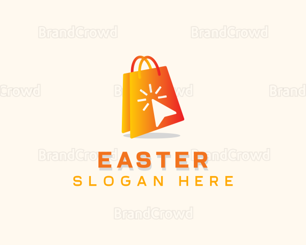 Online Shopping Bag Logo