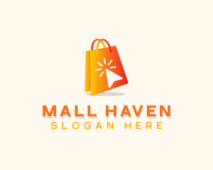 Online Shopping Bag logo design